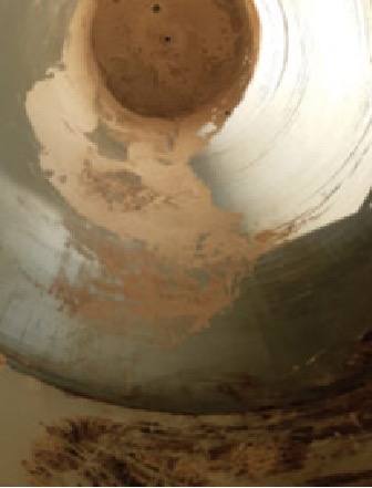 Tolva del silo antes de la limpieza